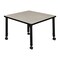 Regency Square Mobile Tables, 30 W, 30 L, 23-34 H, Wood, Metal, Maple TB3030PLAPCBK - alternate 3